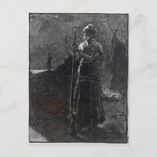 A Red River Colonist, 1878 Briefkaart (Voorkant)
