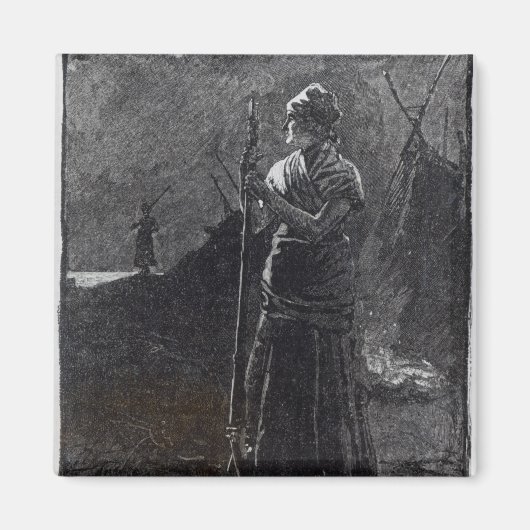 A Red River Colonist, 1878 Magneet (Voorkant)