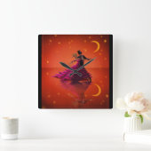 A Red Waltz Vierkante Klok (Huis)