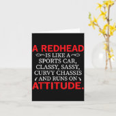 A Redhead Is Like A Srts Car Cly Sy Curvy Chis  Kaart (Gele Bloem)
