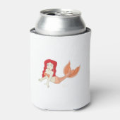 A Redhead Mermaid Blikjeskoeler (Blikje Voorkant)
