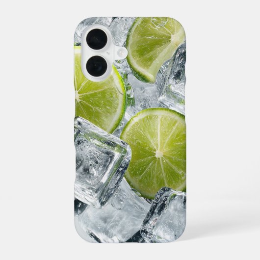 A refreshing summer moment featuring sparkling sod iPhone 16 hoesje (Achterkant)