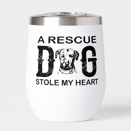 A rescue Dog Steal My Heart Dog Lover Design (Voorkant)