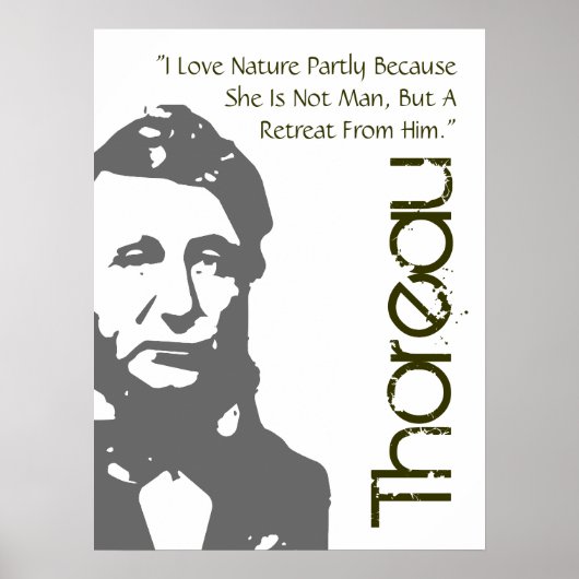 A Retreat From Man Thoreau Poster (Voorkant)