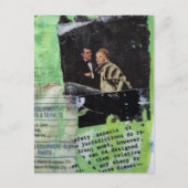 A Retro Couple Collage Briefkaart (Voorkant)