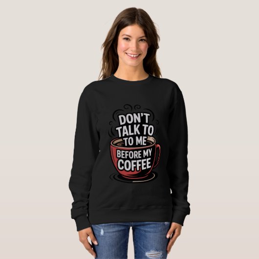 A retro style coffee mug, T-Shirt (Voorkant volledig)