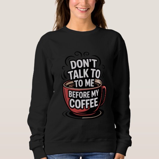 A retro style coffee mug, T-Shirt (Voorkant)