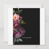 A Rich Bouquet Save the Date Wedding Invitation Kaart (Achterkant)