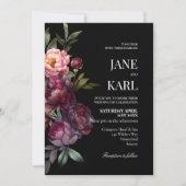 A Rich Bouquet Wedding Invitation Kaart (Voorkant)