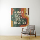 A River Cuts Through Rock Not Because Of Its Power Wandkleed (In situ)