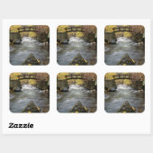 A River Running Through American Fork Canyon Vierkante Sticker (Vel)