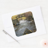 A River Running Through American Fork Canyon Vierkante Sticker (Envelop)