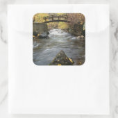 A River Running Through American Fork Canyon Vierkante Sticker (Tas)