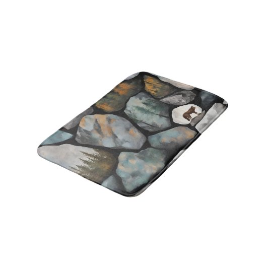 A Rocky Scene Badmat (Gekanteld)