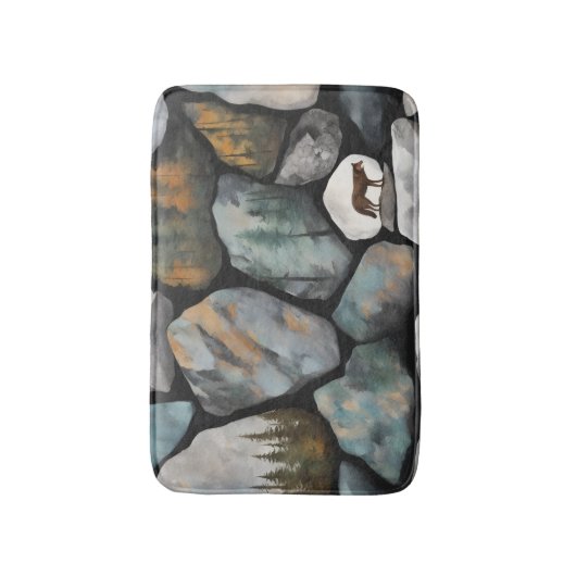 A Rocky Scene Badmat (Voorkant Verticaal)