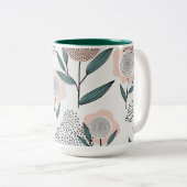 A ROOS TWEEKLEURIGE KOFFIEMOK (Voorkant rechts)