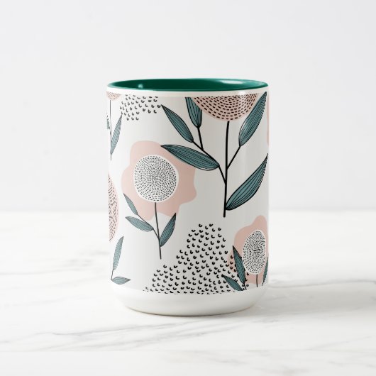 A ROOS TWEEKLEURIGE KOFFIEMOK (Center)