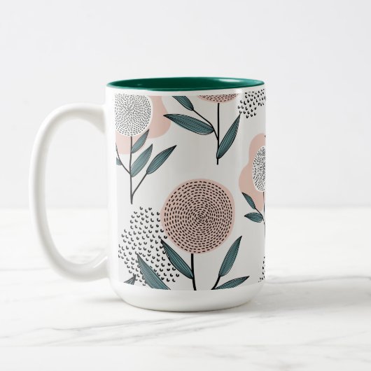 A ROOS TWEEKLEURIGE KOFFIEMOK (Links)