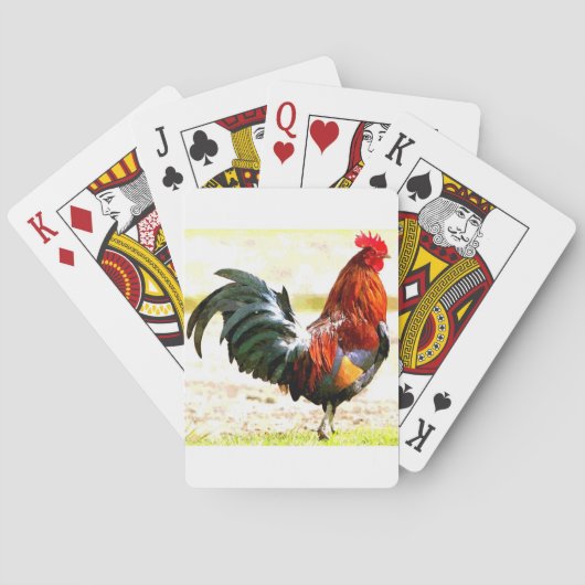 A Rooster Pokerkaarten (Achterkant)