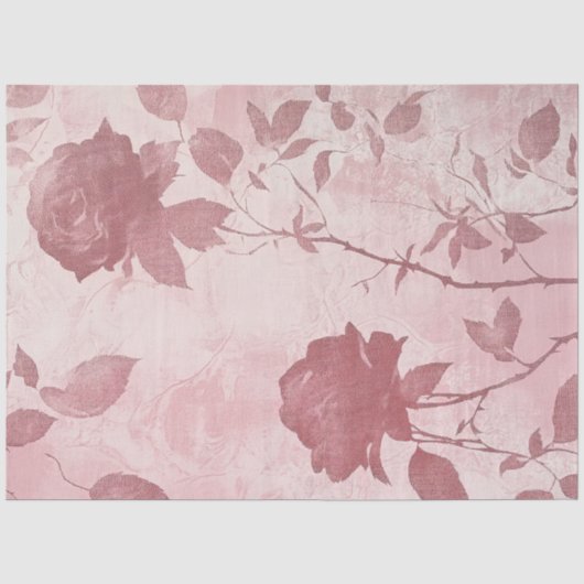 A Rose and Lace Serie Ontwerp #6 Tissuepapier (Voorkant)