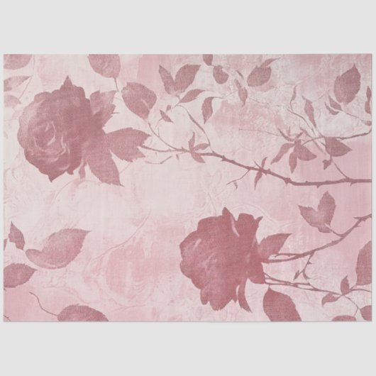 A Rose and Lace Series Design #6 Tissuepapier (Voorkant)