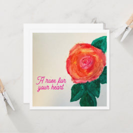 A Rose For Your Heart Kaart