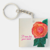 A Rose For Your Heart Sleutelhanger (voorkant)