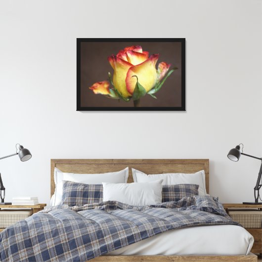A Rose Is a Rose Canvas Afdruk (Insitu (Slaapkamer))