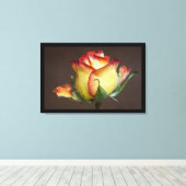 A Rose Is a Rose Canvas Afdruk (Insitu (Houten vloer))
