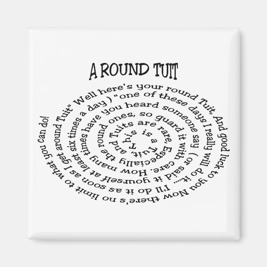 A Round Tuit Magnet (Voorkant)