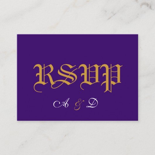 A, RSVP, INFORMATIEKAARTJE (Voorkant)