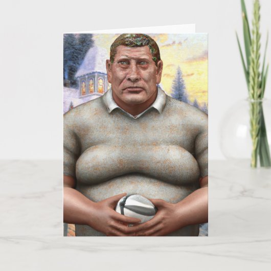 A Rugby Christmas - Rugby Greeting Card Feestdagen Kaart (Voorkant)