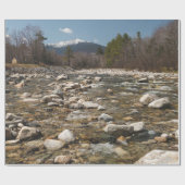 A running stream river with clear water flowing wi cadeaupapier (Vlak)