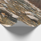 A running stream river with clear water flowing wi cadeaupapier (Hoek)