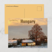A Rural Scene in Hungary at Dawn Briefkaart (Voorkant / Achterkant)