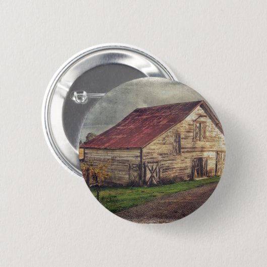A Rustic Barn Ronde Button 5,7 Cm (Voorkant /achterkant)