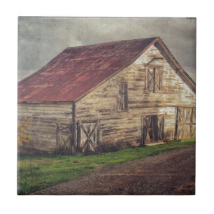 A Rustic Barn Tegeltje