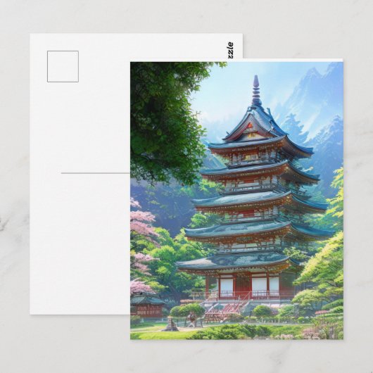 A Rustic Pagoda Briefkaart (Voorkant / Achterkant)