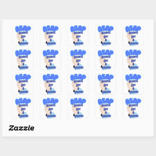 A.S.A.P Zeg altijd een gebed Vierkante Sticker