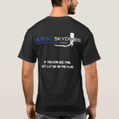 A.S.S.I. Skydiver - If you can see this T-shirt (Achterkant)