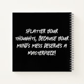 A safe space for mental explosions. notitieboek (Achterkant)