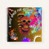 A safe space for mental explosions. notitieboek (Voorkant)