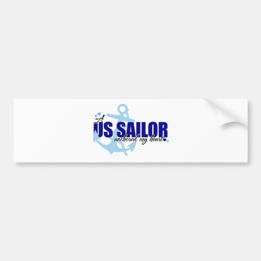 A Sailor Anchored My Heart Bumpersticker (Voorkant)