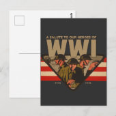 A Salute To Our Heroes of WWI  Briefkaart (Voorkant / Achterkant)