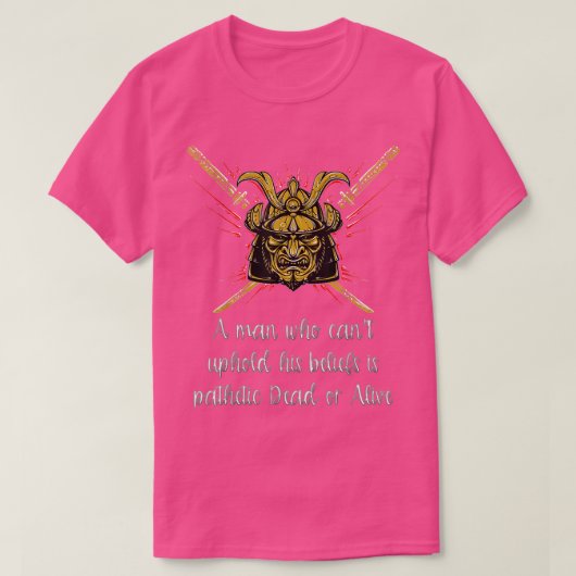 A Samurai , Living the Samurai Life T-shirt (Design voorkant)