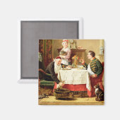 A Satisfying Meal, 1883 (olie op canvas) Magneet (Voorkant / Achterkant)