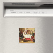 A Satisfying Meal, 1883 (olie op canvas) Magneet (Insitu (Vaatwasser))