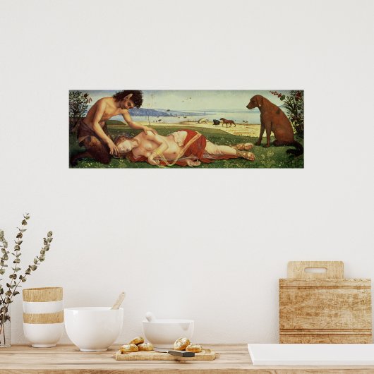 A Satyr Mourning over a Nymph, c.1495 Poster (Keuken)