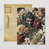 A Savage Sanctum - Gotisch Victoriaans Feestdagenkaart (Voorkant / Achterkant)