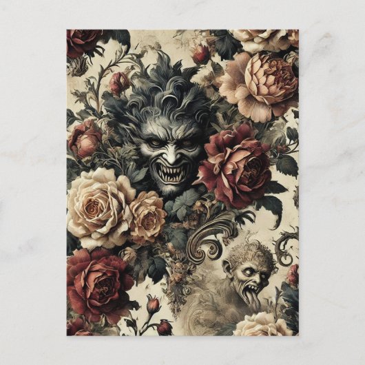 A Savage Sanctum - Gotisch Victoriaans Feestdagenkaart (Voorkant)